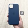 Apple Silicone with MagSafe - Storm Blue